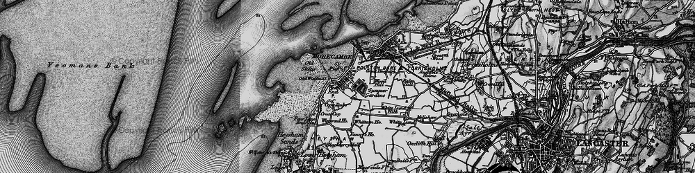 Old map of Morecambe in 1898