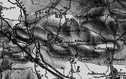 Old map of Moredon in 1896