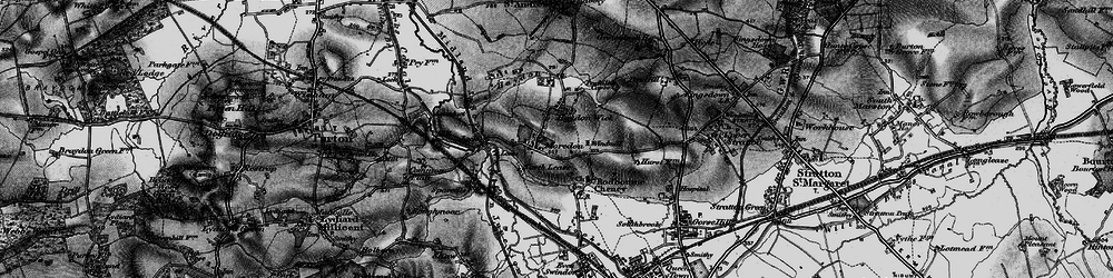 Old map of Moredon in 1896