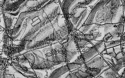 Old map of Morestead in 1895