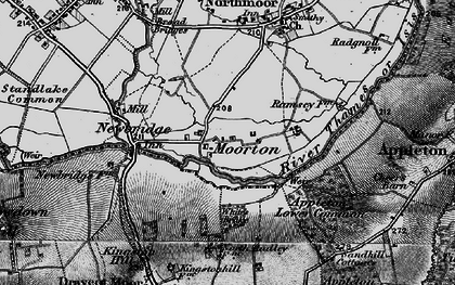 Old map of Appleton Lower Common in 1895