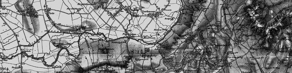 Old map of Moreton in 1895