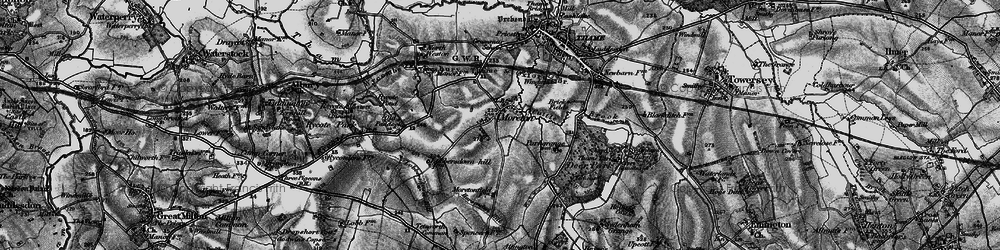 Old map of Moreton in 1895
