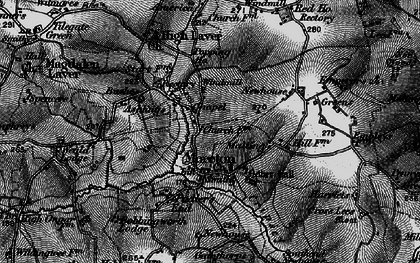 Old map of Bushes in 1896