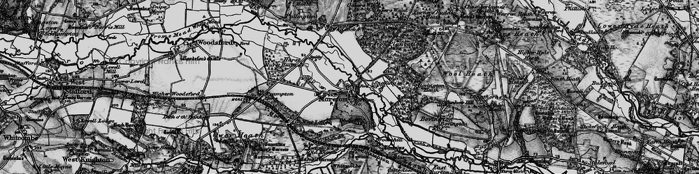 Old map of Moreton in 1897