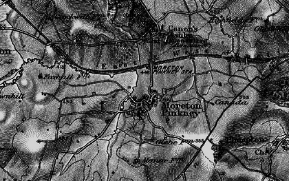 Old map of Moreton Pinkney in 1896