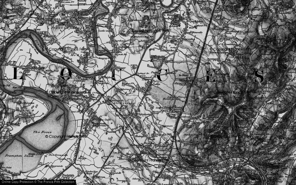 Old Map of Moreton Valence, 1896 in 1896