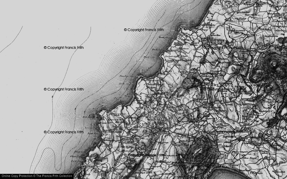 Old Map of Morfa, 1898 in 1898