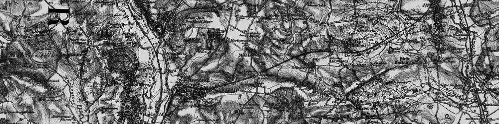 Old map of Morley in 1895