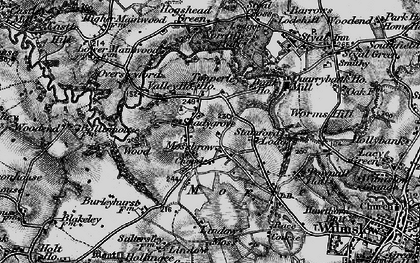 Old map of Morley Green in 1896