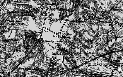 Old map of Morley Smithy in 1895