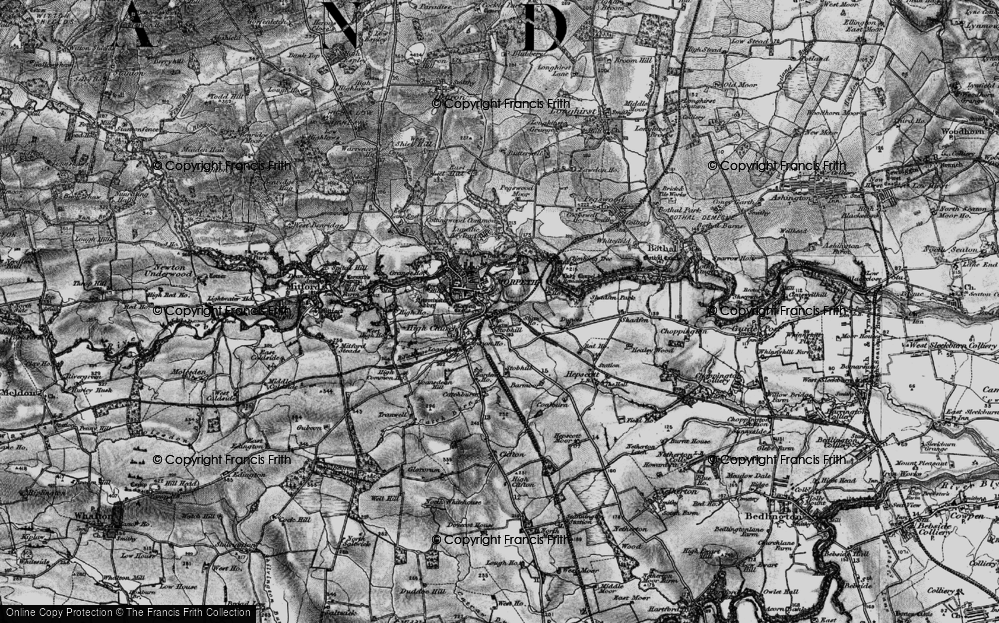 Old Map of Morpeth, 1897 in 1897
