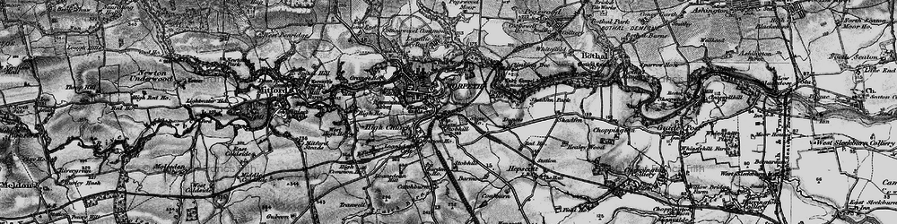 Old map of Morpeth in 1897