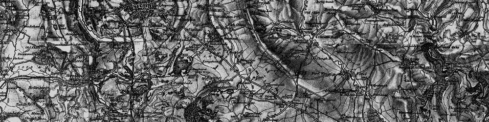 Old map of Morridge Side in 1897