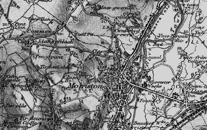 Old map of Morriston in 1897