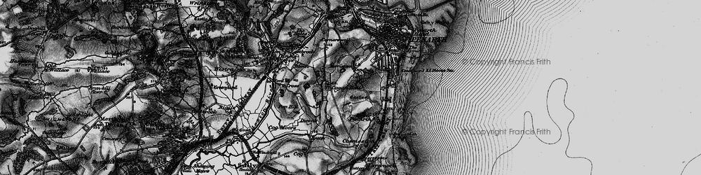 Old map of Morristown in 1898