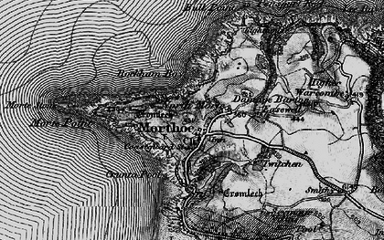 Old map of Barricane Beach in 1897