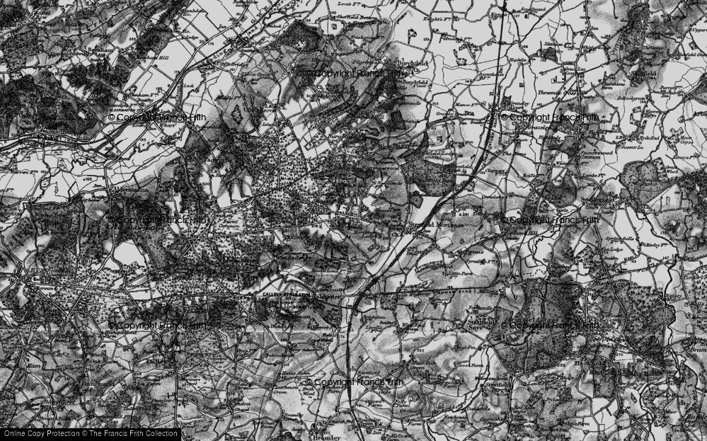 Old Map of Mortimer, 1895 in 1895