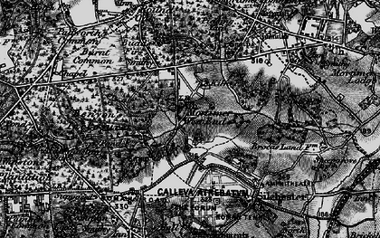 Old map of Mortimer West End in 1895