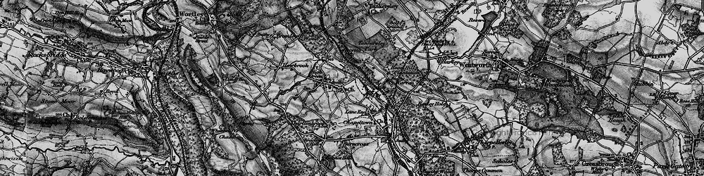 Old map of Mortomley in 1896
