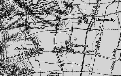 Old map of Morton in 1895