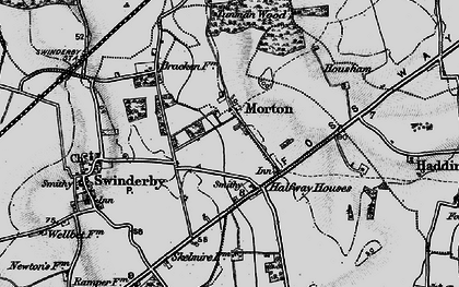Old map of Morton in 1899