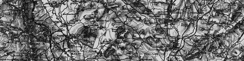 Old map of Badbury Hill in 1898
