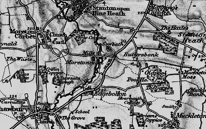 Old map of Morton Mill in 1899