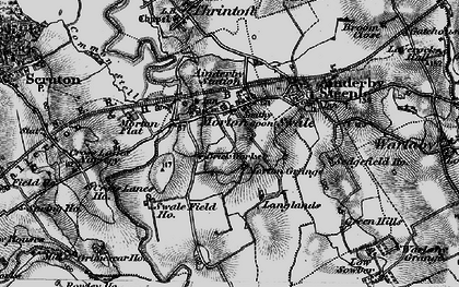 Old map of Morton-on-Swale in 1898