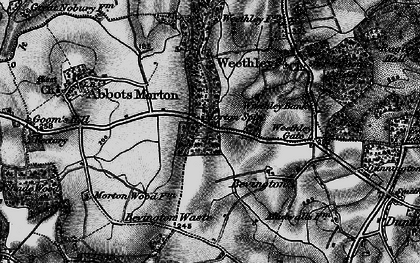 Old map of Bevington Waste in 1898