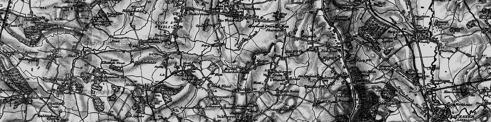 Old map of Brandon Brook in 1898