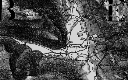 Old map of Bowscale Tarn in 1897