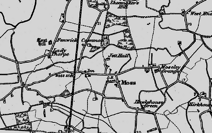 Old map of Moss in 1895