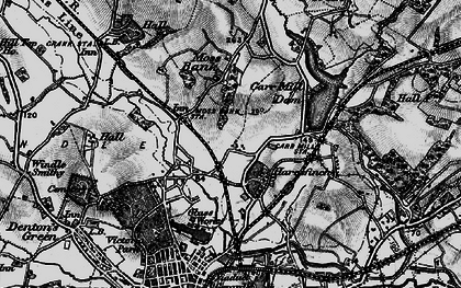 Old map of Moss Bank in 1896