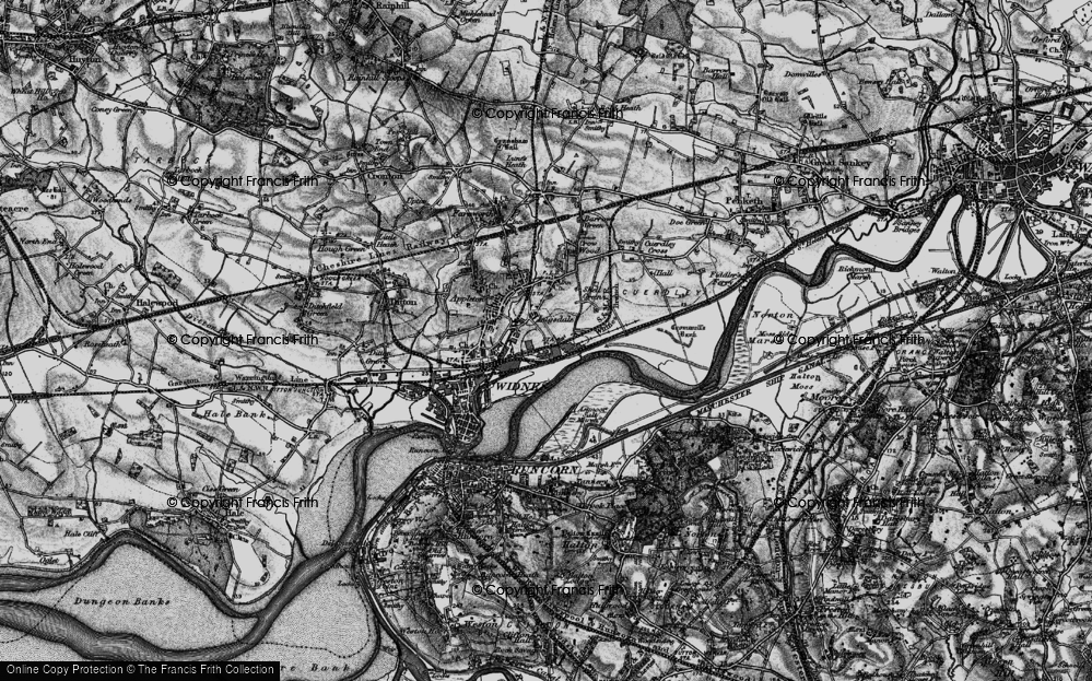 Old Map of Moss Bank, 1896 in 1896