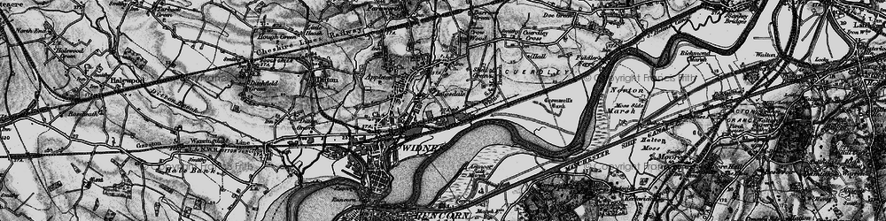 Old map of Moss Bank in 1896
