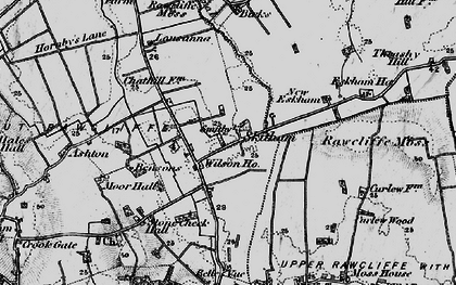 Old map of Bensons in 1896