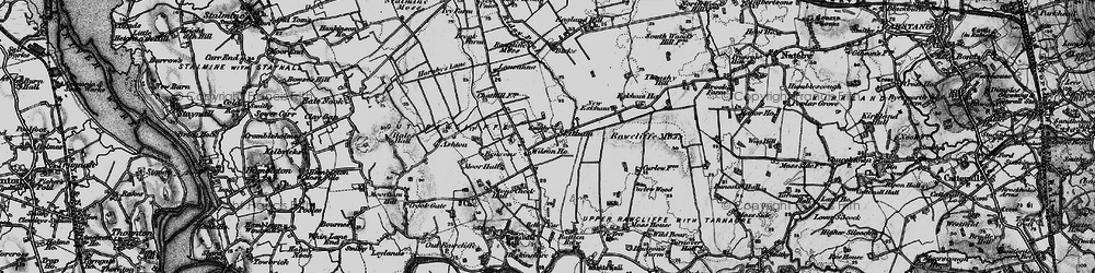 Old map of Moss Edge in 1896