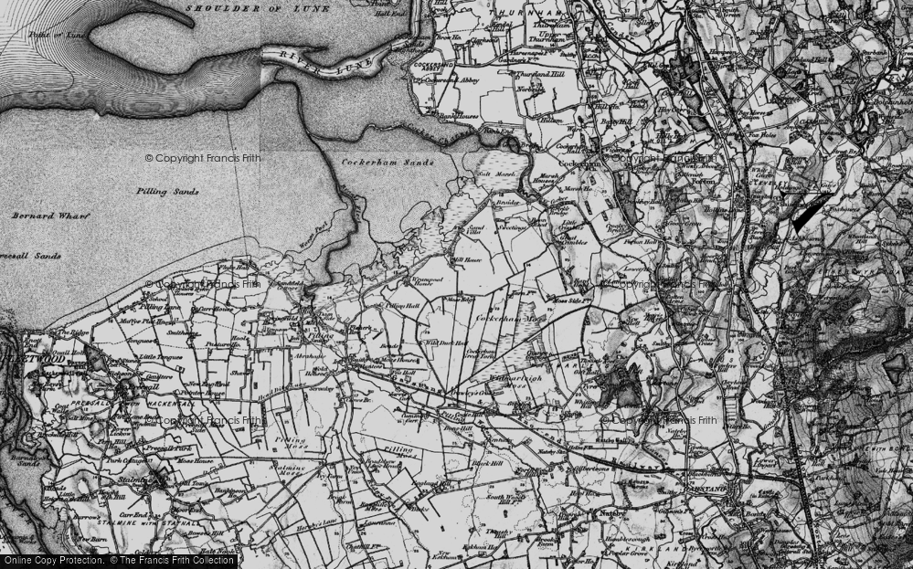 Old Map of Moss Edge, 1896 in 1896