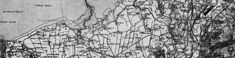 Old map of Moss Edge in 1896