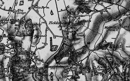 Old map of Moss End in 1895