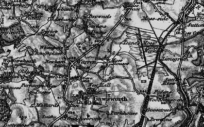 Old map of Moss Houses in 1896