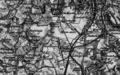 Old map of Moss Lane in 1896
