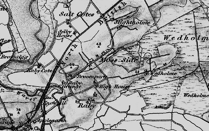Old map of Broompark in 1897