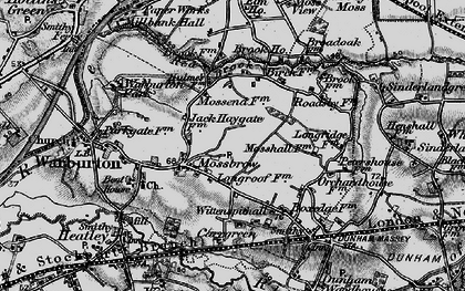 Old map of Bent, The in 1896