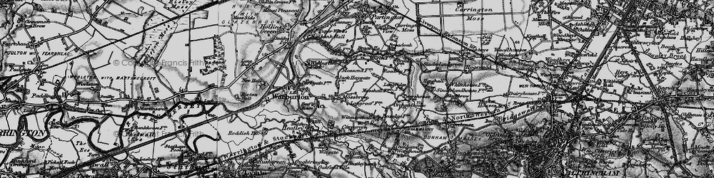 Old map of Bent, The in 1896