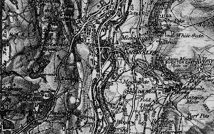Old map of Mossley in 1896