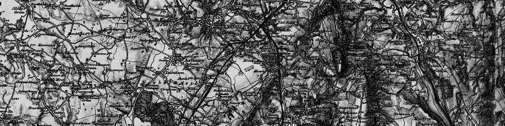 Old map of Mossley in 1897
