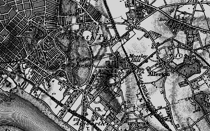 Old map of Mossley Hill in 1896