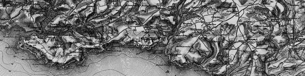 Old map of Battisborough Ho in 1897
